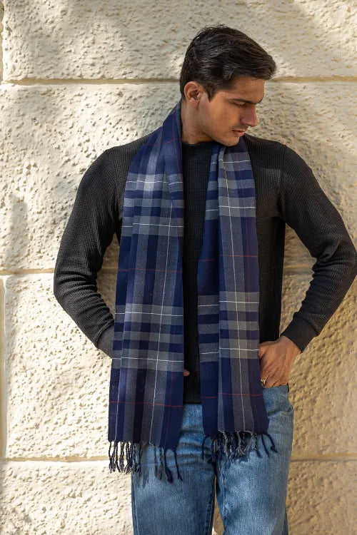 The ICH Light & Warm Merino Wool Stole - Inkstone