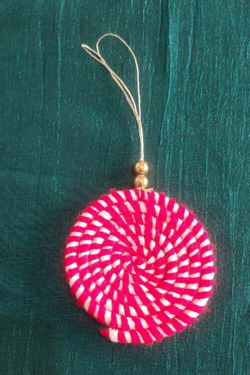 Whe Candy Macrame Christmas Charm Combo Of 3