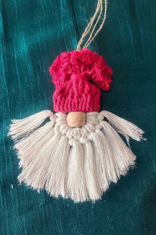Whe Mix Of Macrame Christmas Charms Combo Of 3