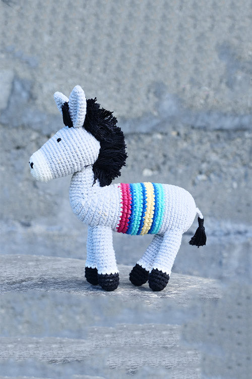 Himalayan Blooms Hand Made Crochet Soft Toys - Donkey