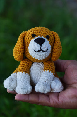 Himalayan Blooms Hand Made Crochet Soft Toys -  Beagle Dog