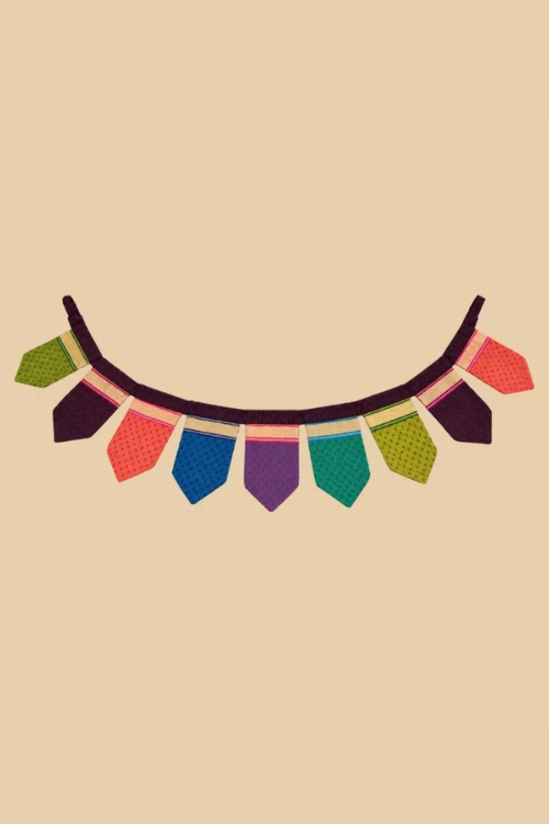 Indidhaage Festive Home Gift Hamper | Handcrafted Multicolour Fabric Toran