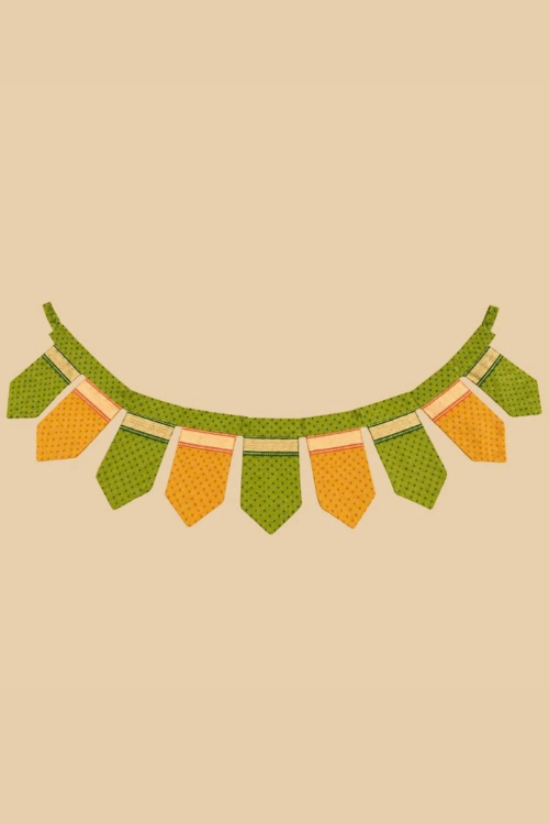 Indidhaage Festive Home Gift Hamper | Handcrafted Green Fabric Toran