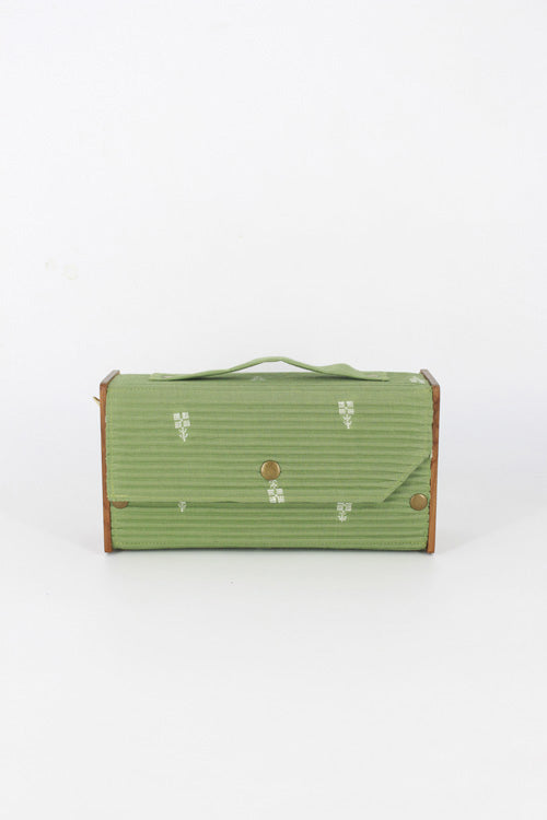 Sage Box Clutch - Single Sleeve