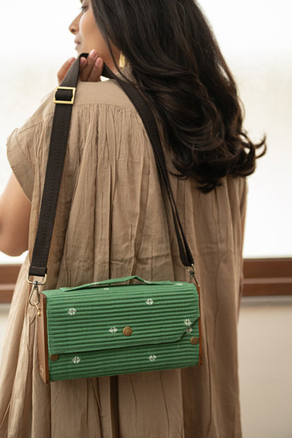 Lukka Chuppi Cadet & Fern Box Clutch - Changeable Sleeve