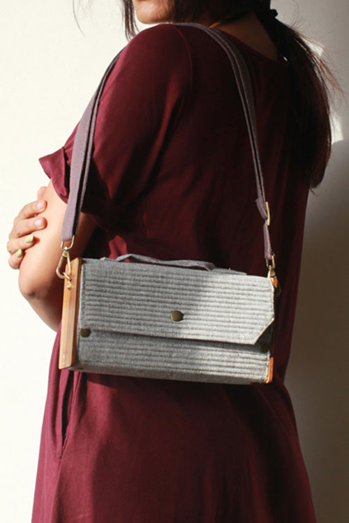 Lukka Chuppi Cadet & Fern Box Clutch - Changeable Sleeve