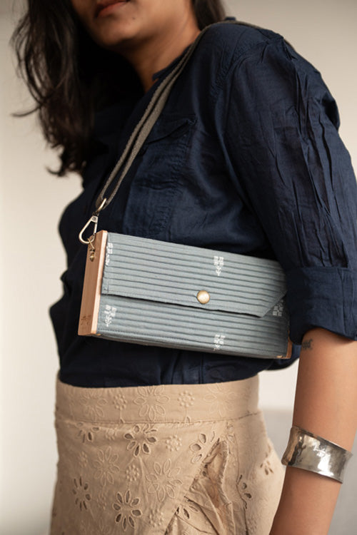 Lukka Chuppi Ash Gray Mini Clutch - Single Sleeve