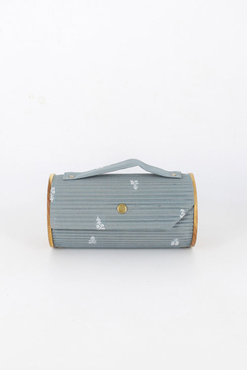 Ash Gray Round Clutch - Single Sleeve