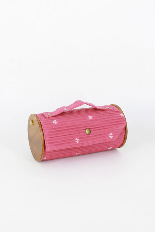 Lukka Chuppi Mauve Round Clutch - Single Sleeve