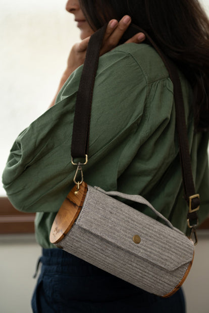 Lukka Chuppi Cadet & Fern Round Clutch - Changeable Sleeve