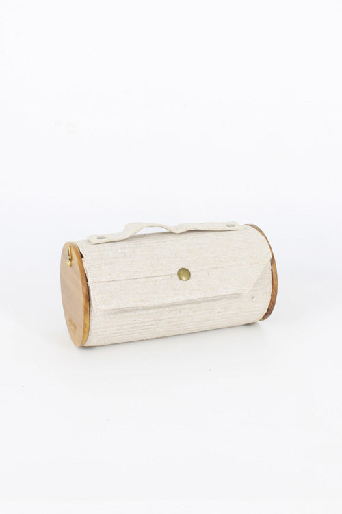 Lukka Chuppi Oat & Cocoa Round Clutch - Changeable Sleeve