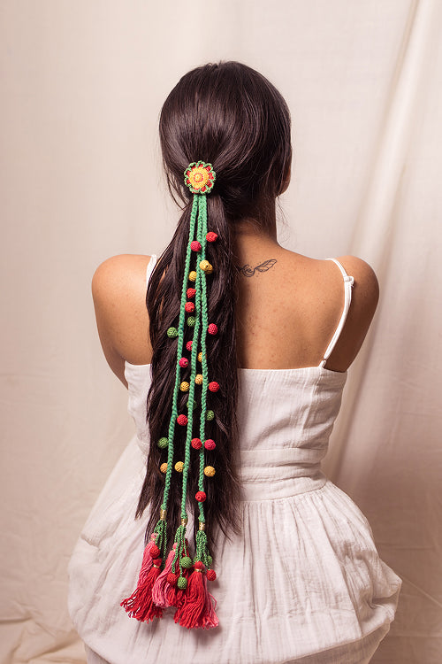 Samoolam Guncha Multicolored Bead Parandi