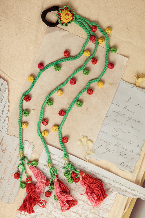 Samoolam Guncha Multicolored Bead Parandi