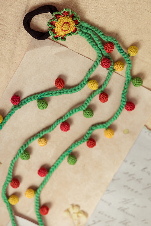 Samoolam Guncha Multicolored Bead Parandi
