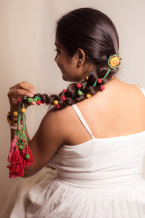 Samoolam Guncha Multicolored Bead Parandi