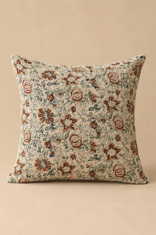 Indidhaage Cozy Home Gift Hamper | Ceramic Mugs & Block Print Cushion Covers