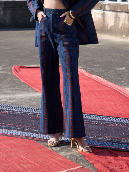 Okhai "Trefoil" Cotton Twill Ajrakh Pants
