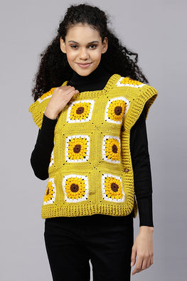 Ajoobaa "Kaftan" Crochet Granny Square Sweater