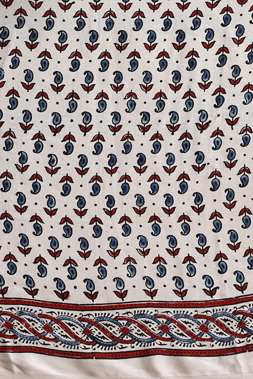 Jahangir Khatri - Bagru Ajrakh Modal Tissue Saree - 029