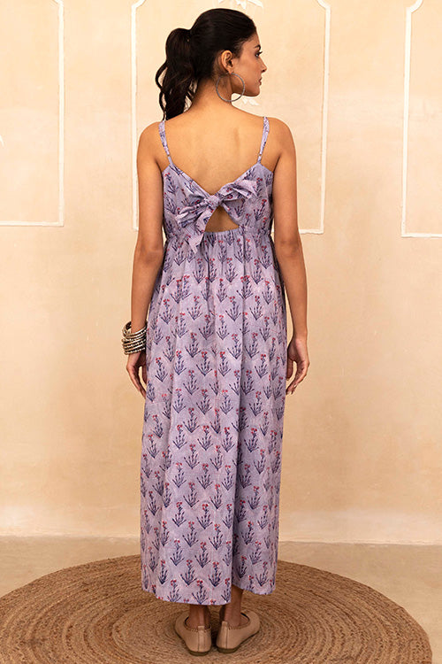 Shuddhi Lilac Spaghetti Dress