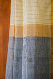 KK Handlooms ‘ Naya Paisa and Stripe ‘ Jala Handwoven Cotton Saree