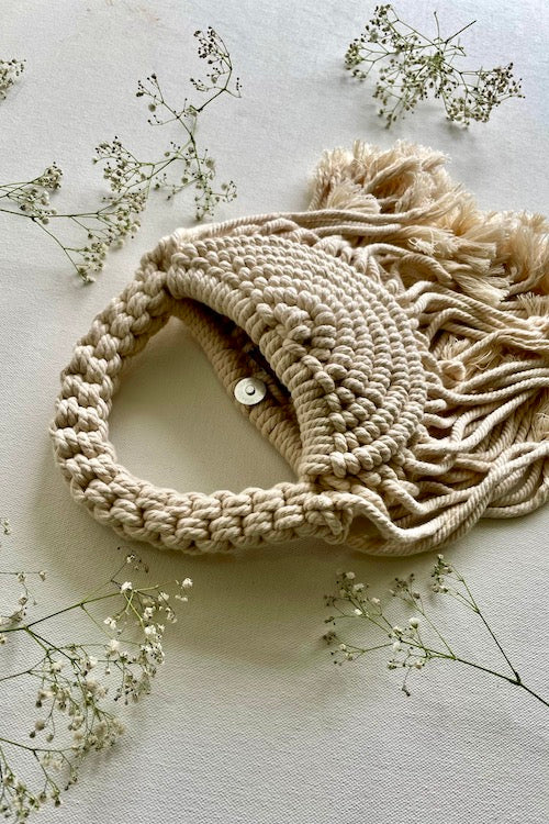 House Of Macrame "Oyster" Handbag