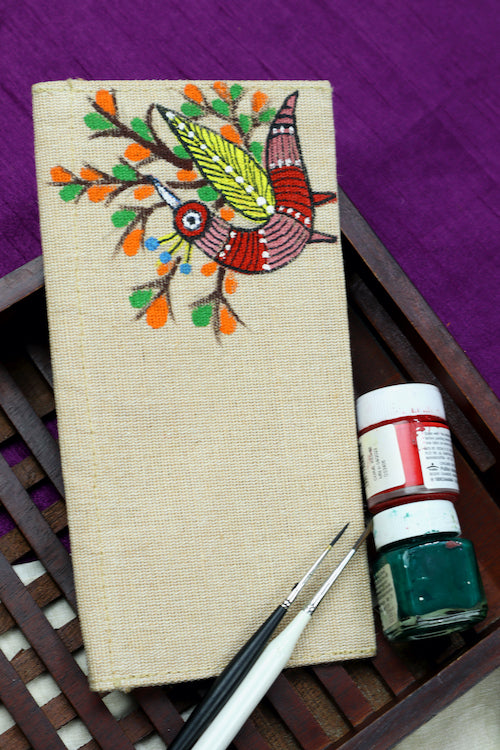 Diorama Designs Jute Hanpainted Enchanting Gond Envelope - Set Of 4