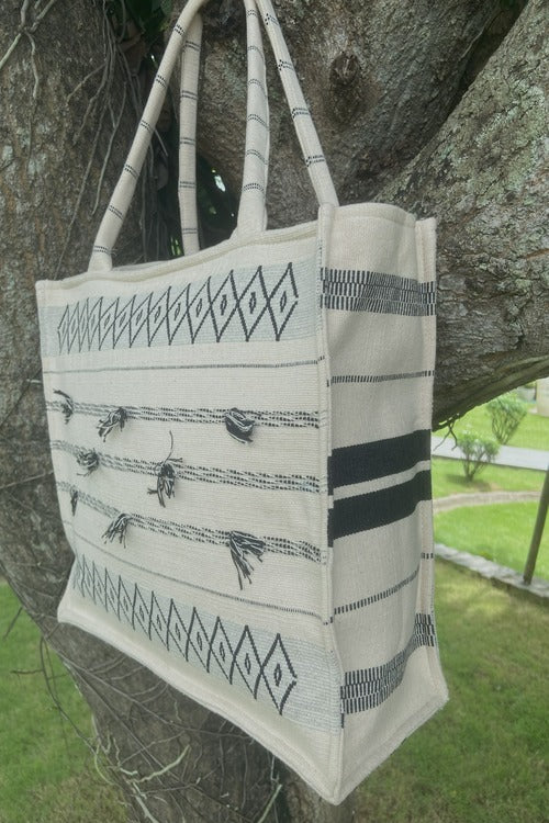 Nuta, Handwoven Cotton Tote Bag