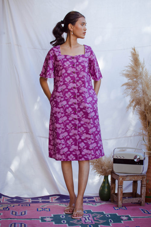 Urmul Jessy Bageecha Embroidered Cotton Floral Dress For Women Online