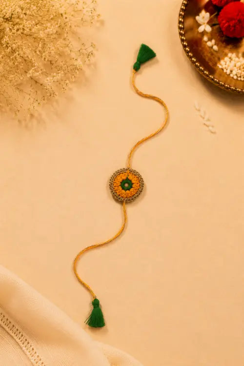 WHE Set Of 3 Handmade Crochet Rakhi Combo