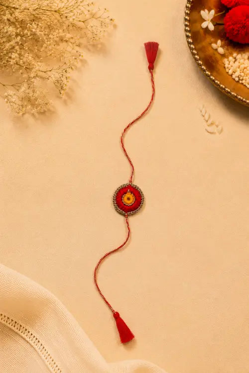 WHE Set Of 3 Handmade Crochet Rakhi Combo