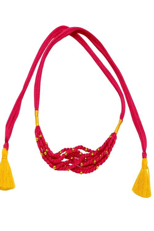 Whe Handmade Pink Thread Rakhi