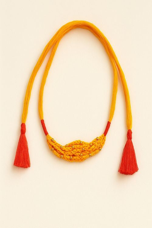 Whe Handmade Yellow Thread Rakhi
