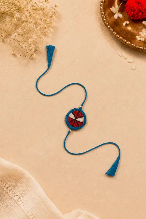 WHE Handmade Crochet Spider-Man Rakhi