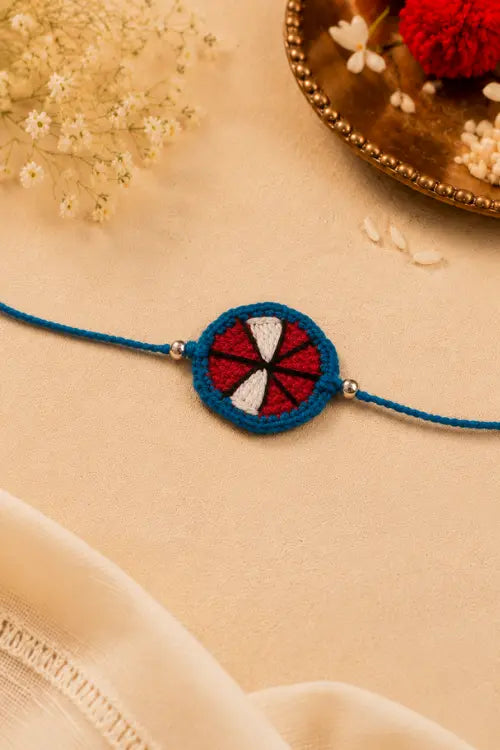 WHE Handmade Crochet Spider-Man Rakhi