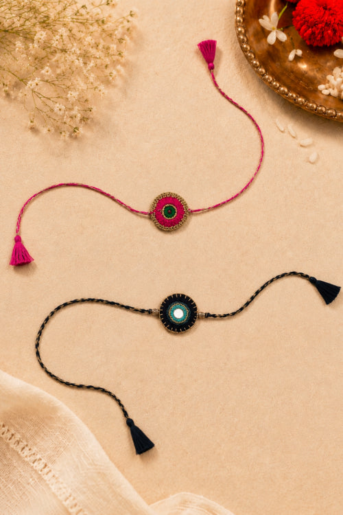 Handcrafted Crochet & Evil Eye Rakhi