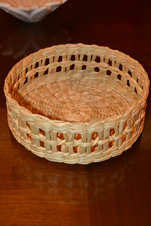 Dharini Kauna Round Bread & Utility Basket Natural