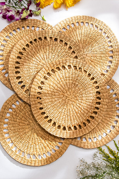 Dharini Kauna Round Placemats (Set Of 2)
