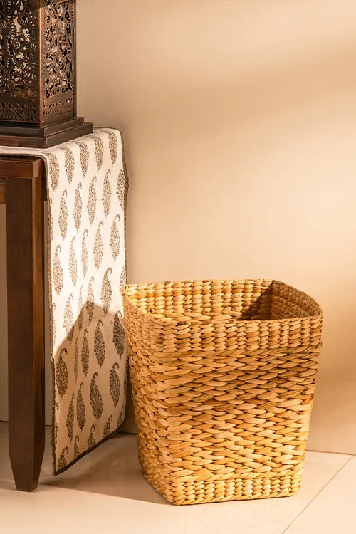 Dharini Kauna Waste Paper Basket (Natural)