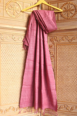 Das Handloom & Handicraft, Eri Silk Natural Dye Stole-Pink