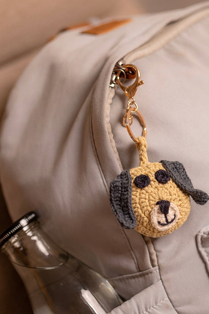 Samoolam Boho Bag Charm Mast Akela Puppy