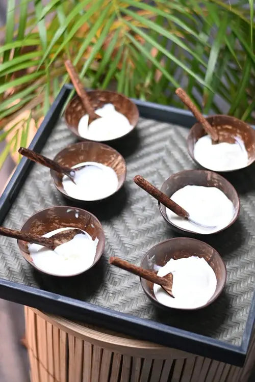 Kadam Haat Handmade Coconut Shell Bowl & Spoon Set