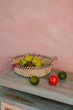 Kraftribe Handmade Kanshi Grass & Palm Leaves Fruit Basket