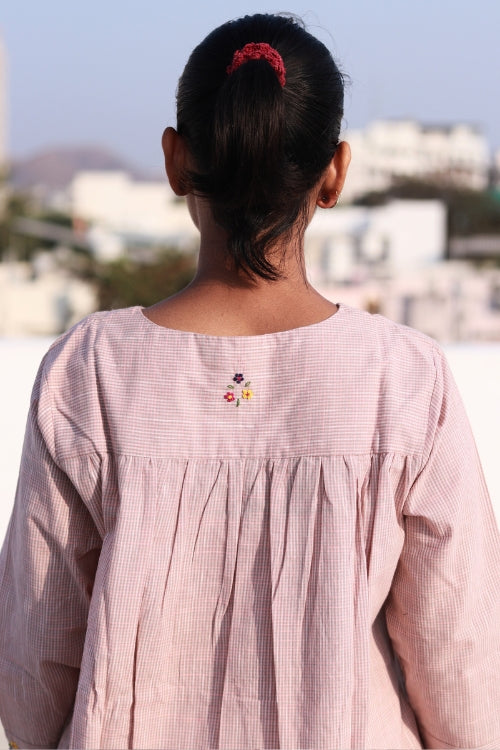 Sadhna “Gul” Hand-Embroidered Cotton Kurta