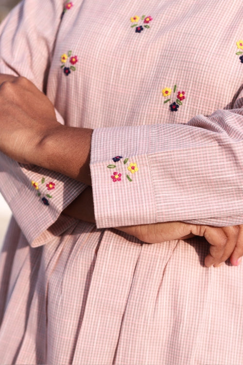 Sadhna “Gul” Hand-Embroidered Cotton Kurta