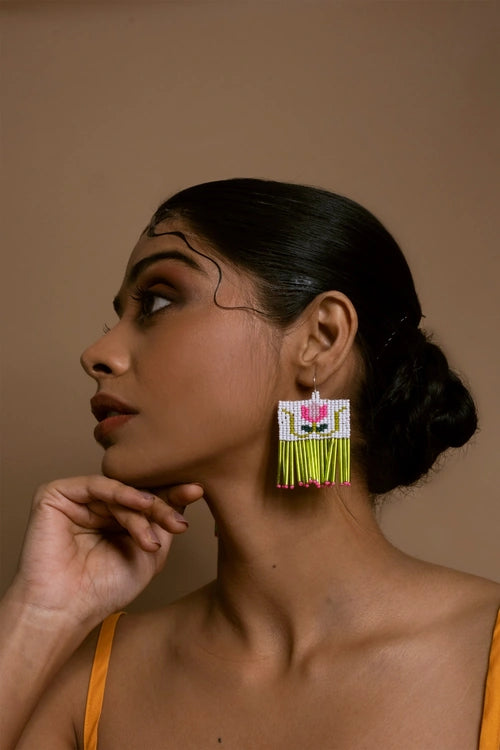Melo Studio Kamala Hand Beaded Earrings