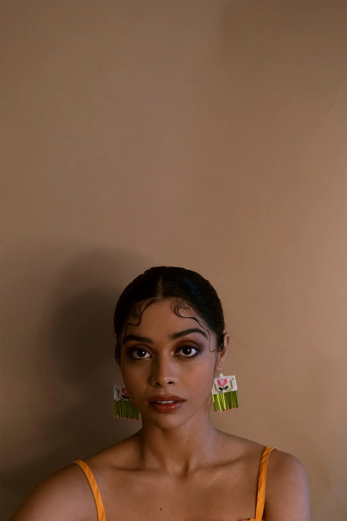 Melo Studio Kamala Hand Beaded Earrings
