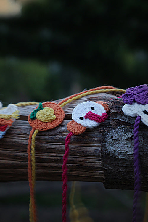 Himalayan Blooms Cotton Thread Kids Rakhi (Set Of - 4)