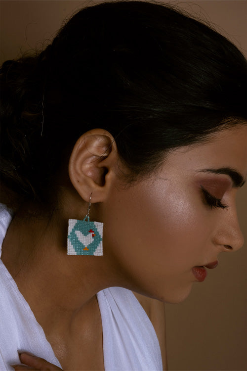 Melo Studio Kukdoo Koo Hand Beaded Earrings