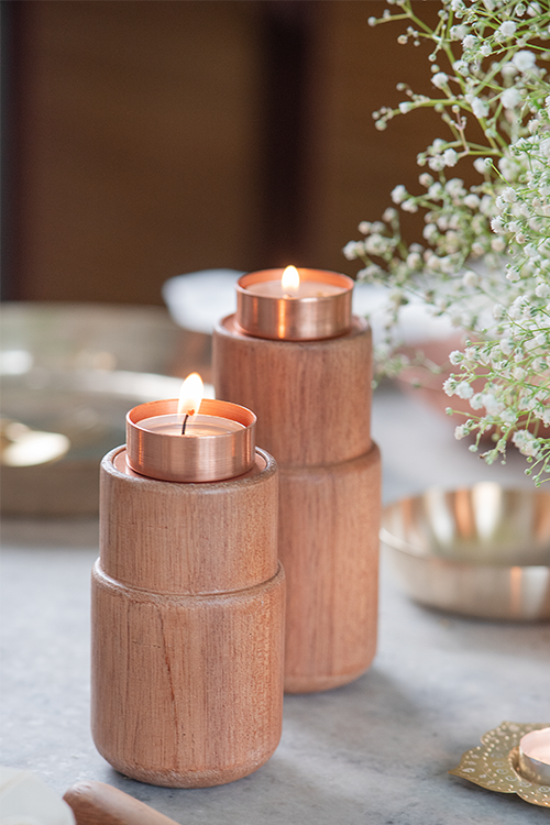 Studio Coppre Stambha Tealight Holder